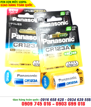 Pin Panasonic CR123A, CR123AW lithium 3V chính hãng Nội địa Nhật | HÀNG CÓ SẲN - Giá 115.000/ vỉ 1 viên